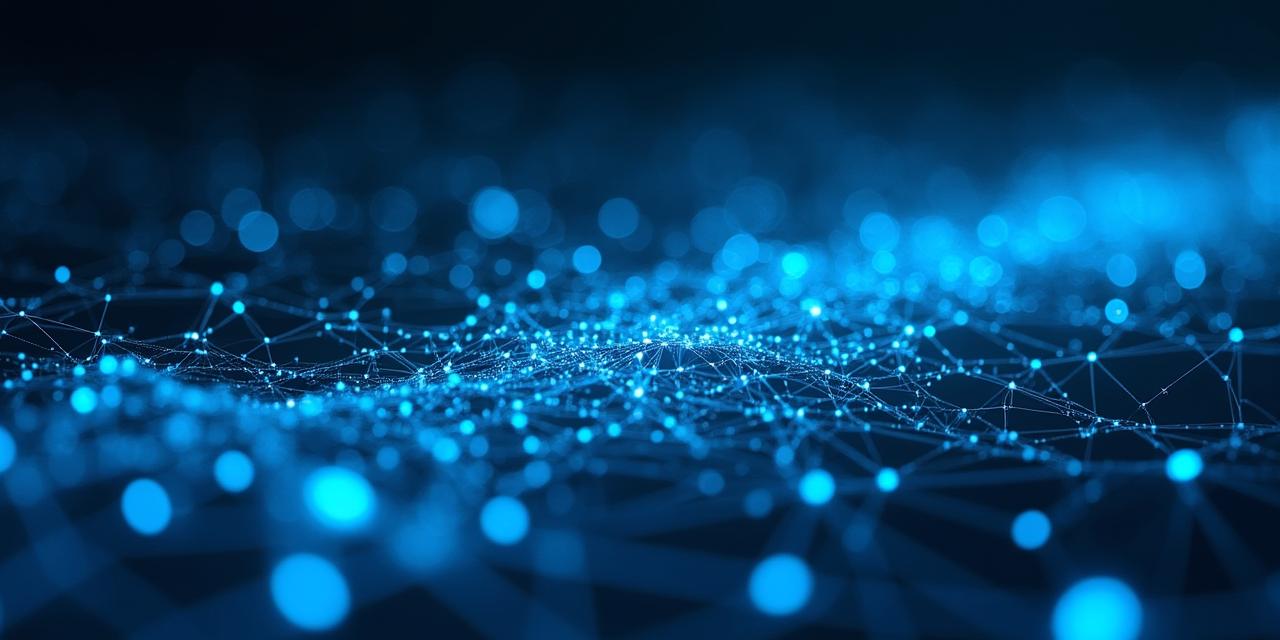 Abstract data visualization representing predictive foresight